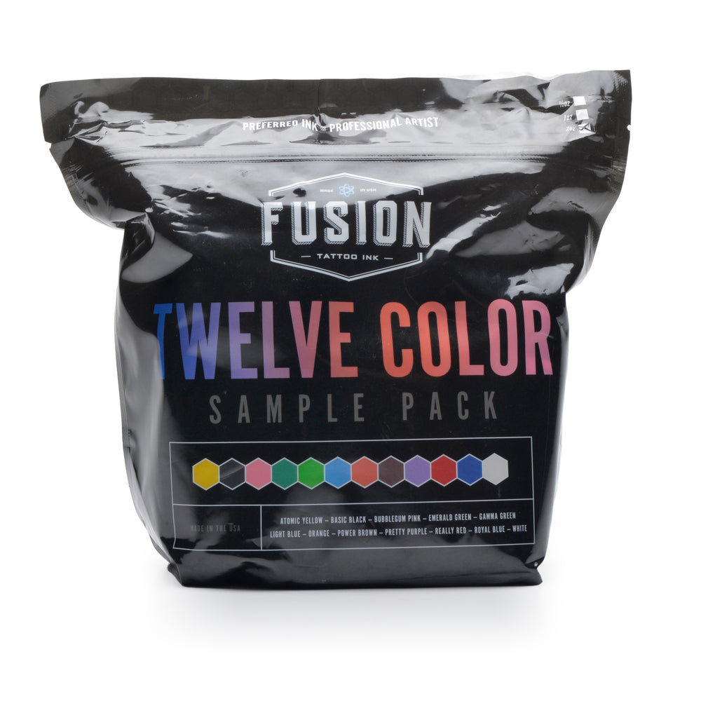 2 OZ SAMPLE 12 COLORS FUSION INK 12 COLORS