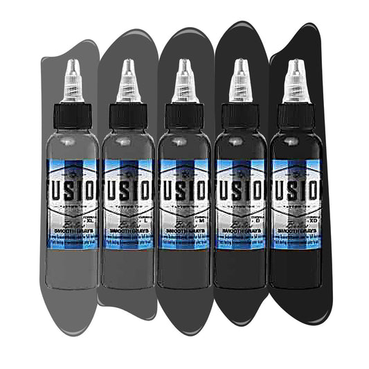 FUSION INK BOLO SMOOTH GREY 5-COLOR PALETTE SIGNATURE SET