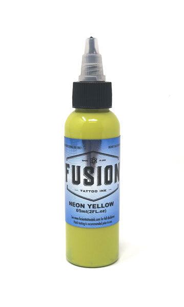 2 OZ NEON YELLOW FUSION INK