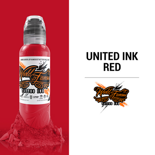 1 OZ UNITED INK RED WORLD FAMOUS INK